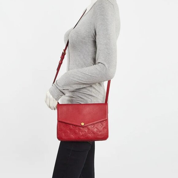 Louis Vuitton Cerise Monogram Empreinte Leather Twice Bag - Picture 3 of 12